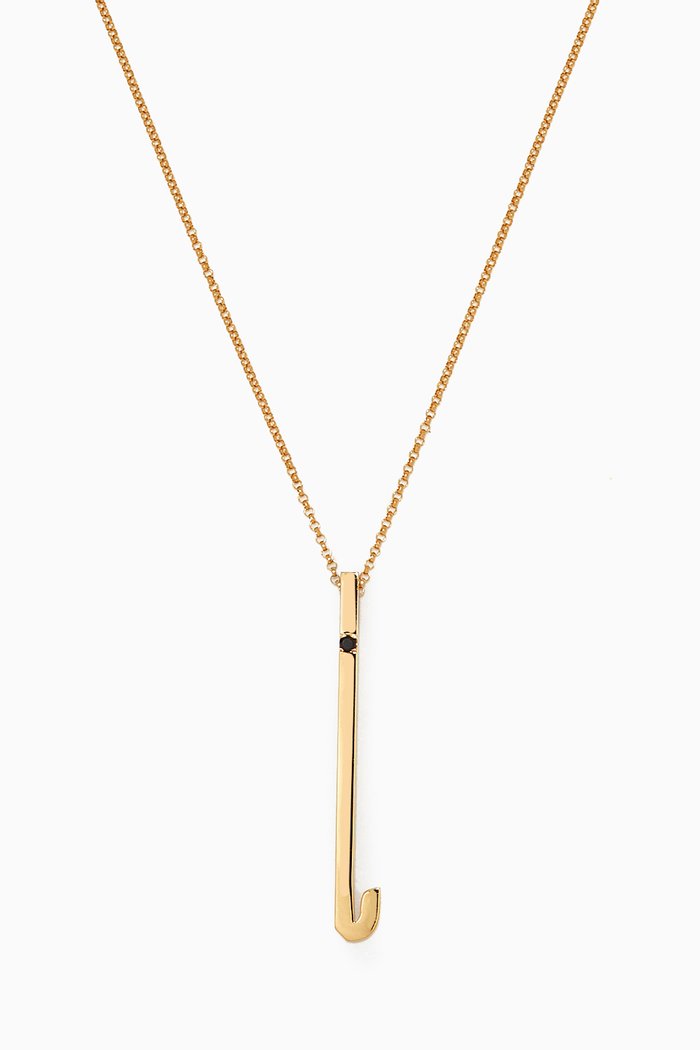 

"Haa" Pendant with Black Diamond in 18kt Yellow Gold