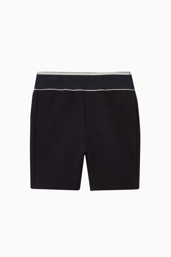 EA Logo Tape Jersey Shorts, Blue