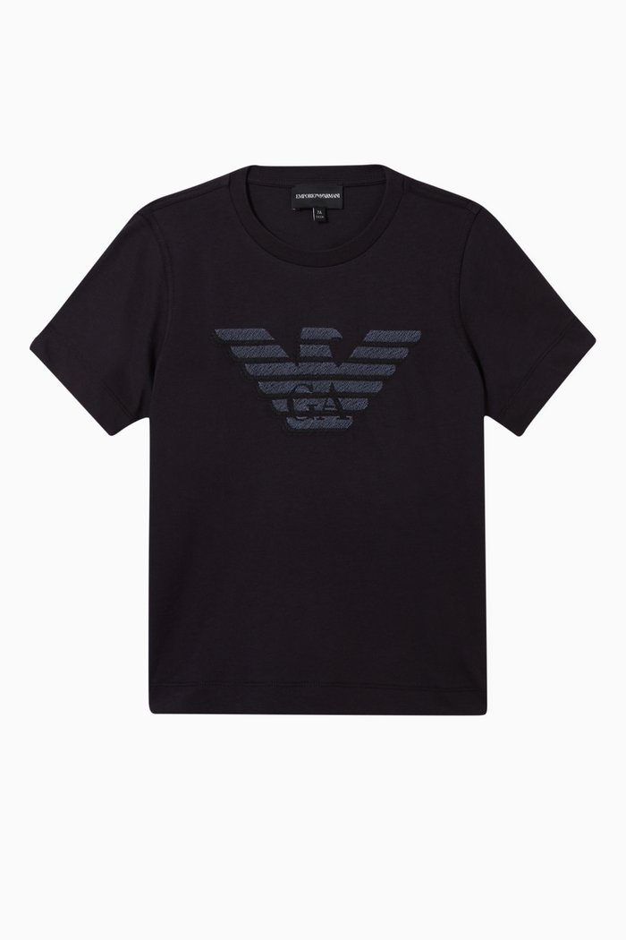 

EA Eagle Embroidered Jersey T-shirt, Black