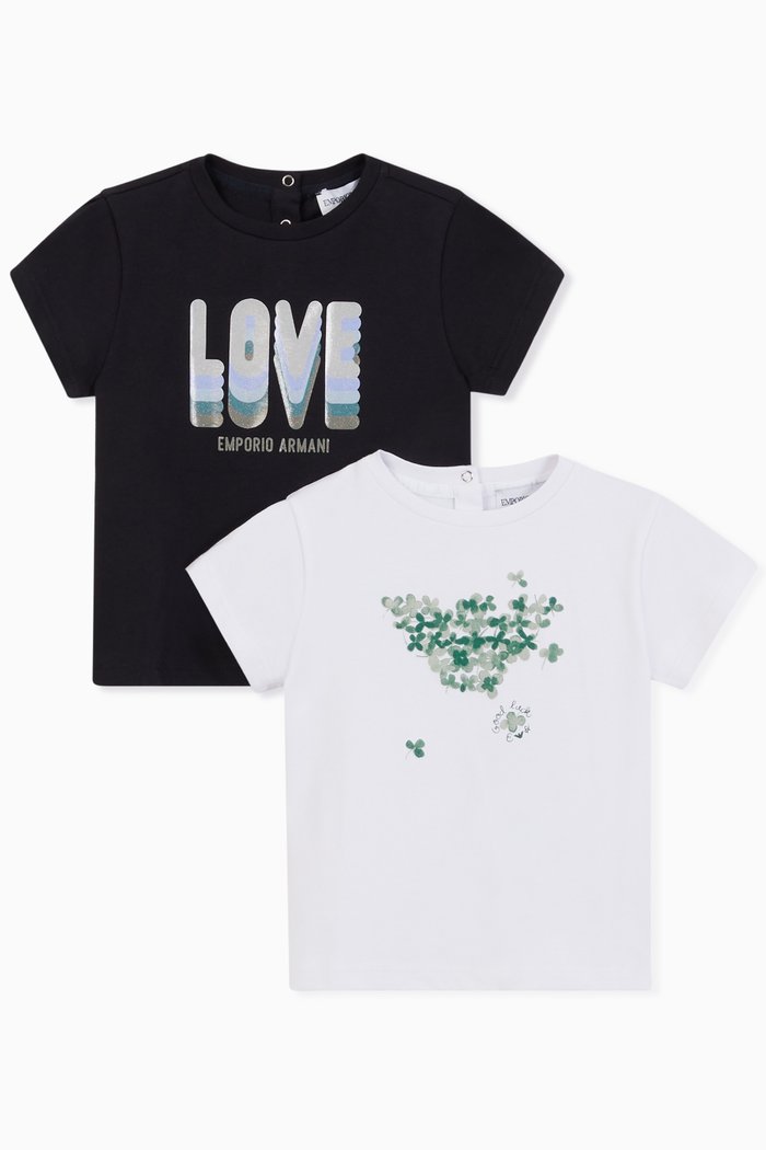 

EA Love Clover T-Shirt, Set of 2, Blue
