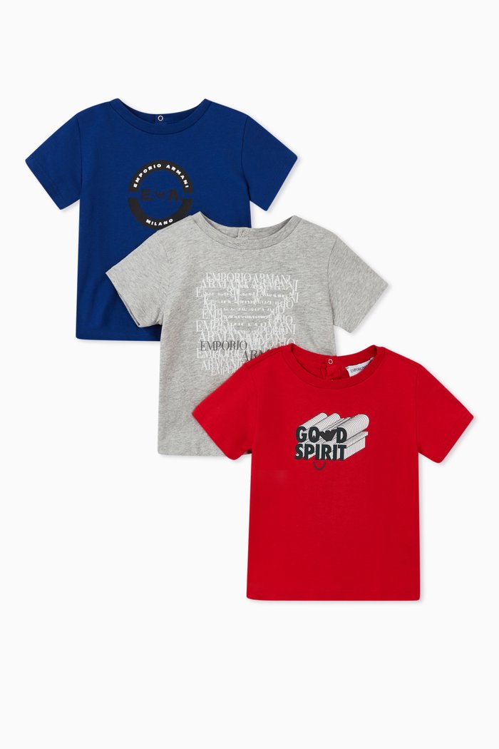 EA Good Spirit Jersey T-Shirt, Set of 3, Blue