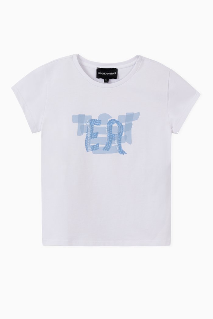 

EA Sequin Jersey T-Shirt, White