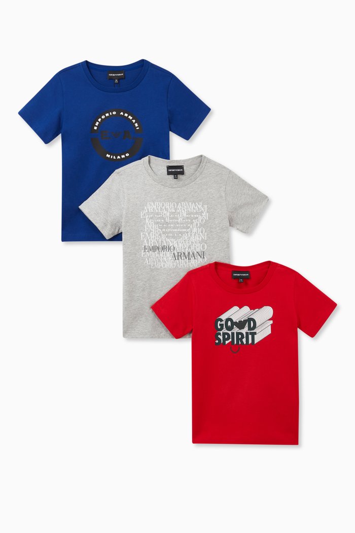 EA Good Spirit Jersey T-Shirt, Set of 3, Blue