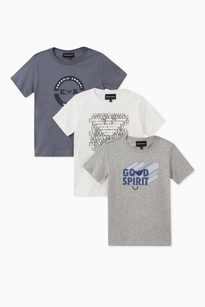 

EA Good Spirit Jersey T-Shirt, Set of 3, Grey