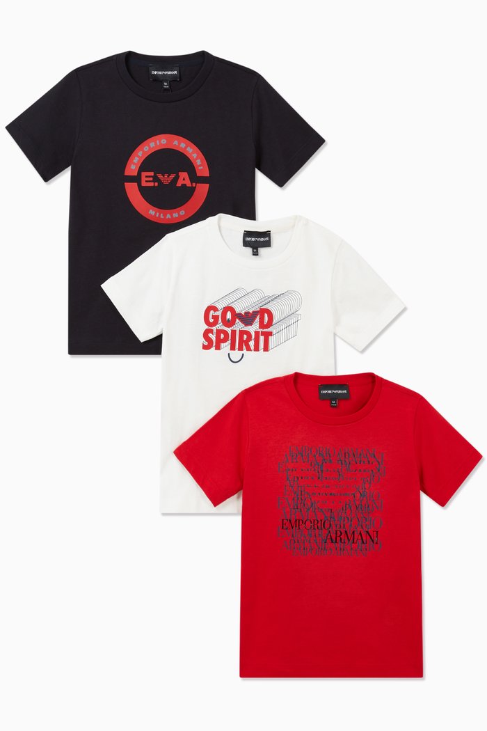 

EA Good Spirit Jersey T-Shirt, Set of 3, Blue
