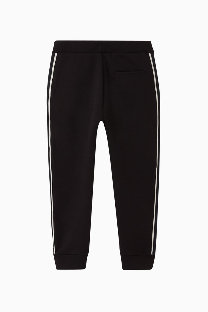 

EA Logo Tape Jersey Joggers, Black