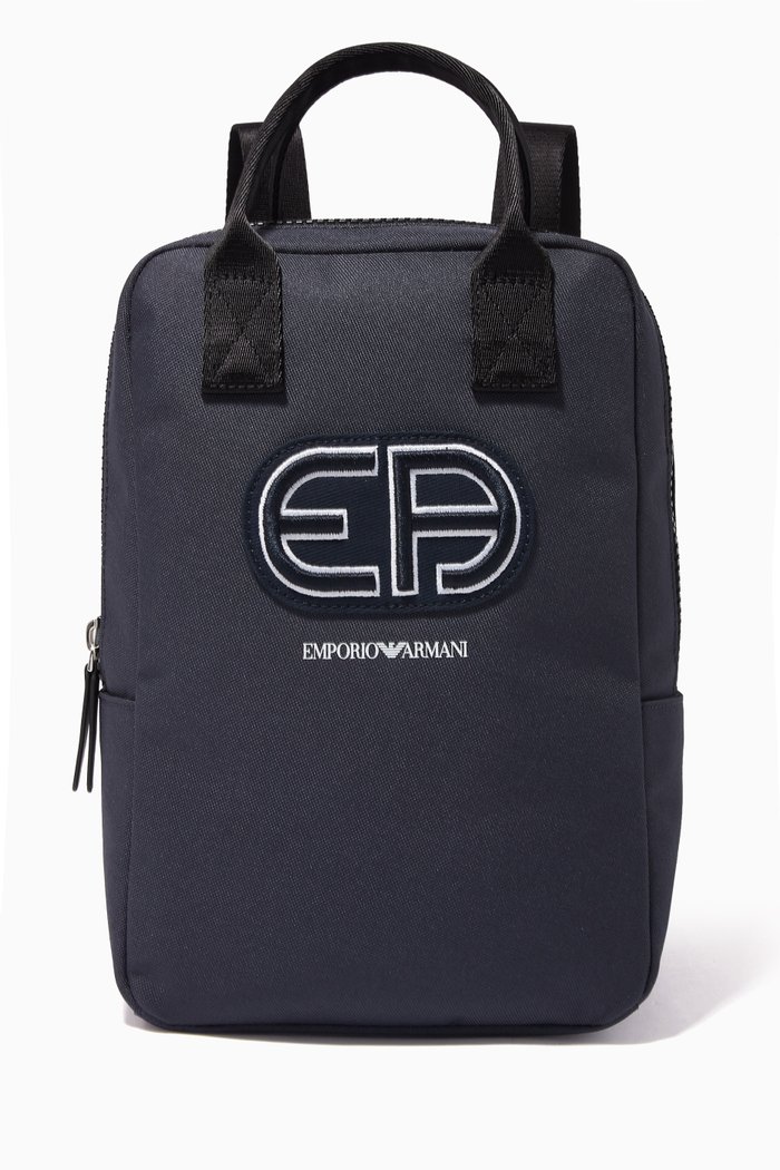 

EA Vintage Logo Backpack in Nylon, Blue