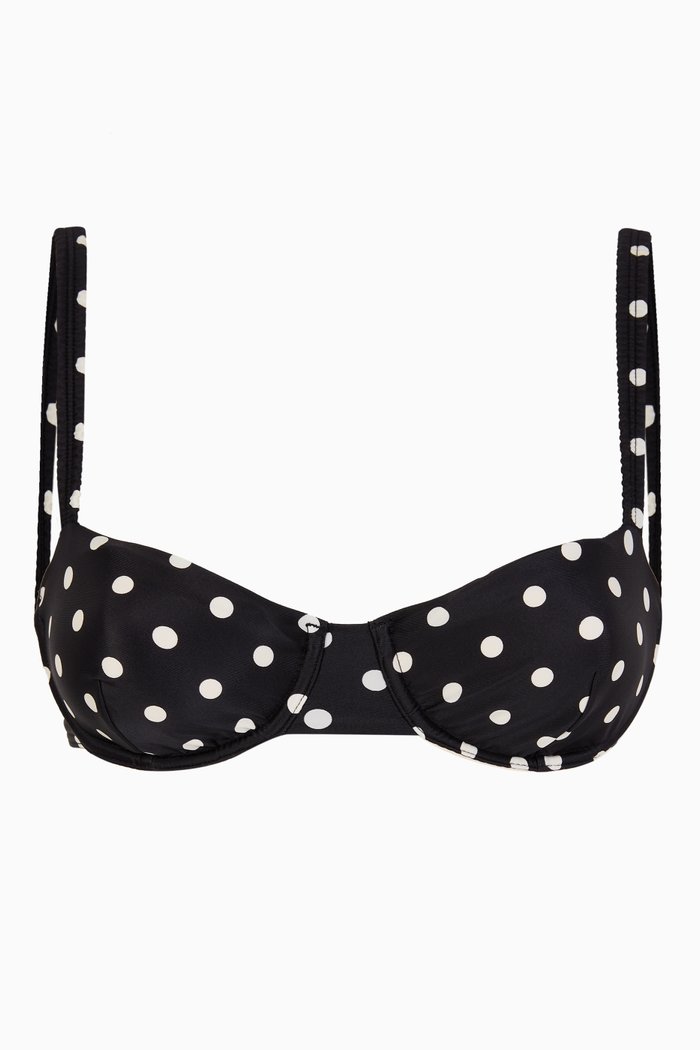 

Holiday Balconette Bikini Top, Black