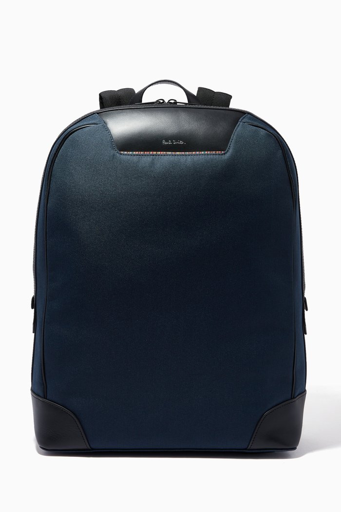 Signature Stripe Travel Backpack in Canvas, Blue