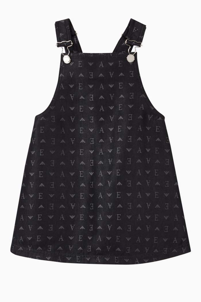 

EA Denim Dungaree Dress, Blue
