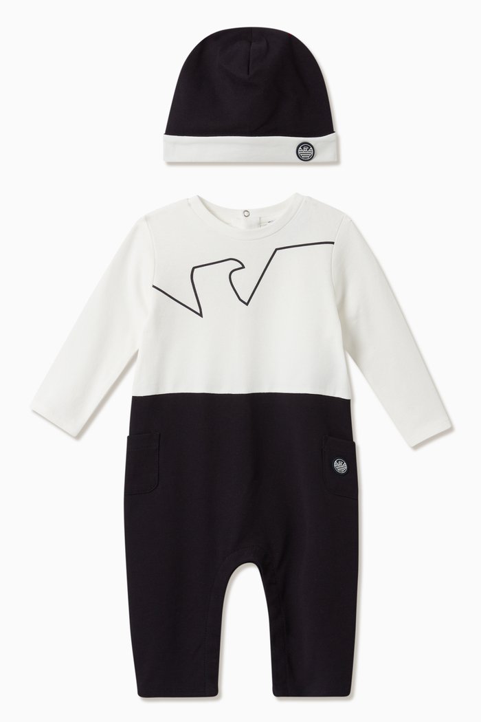 

EA Eagle Outline Hat & Jumpsuit Set, Blue