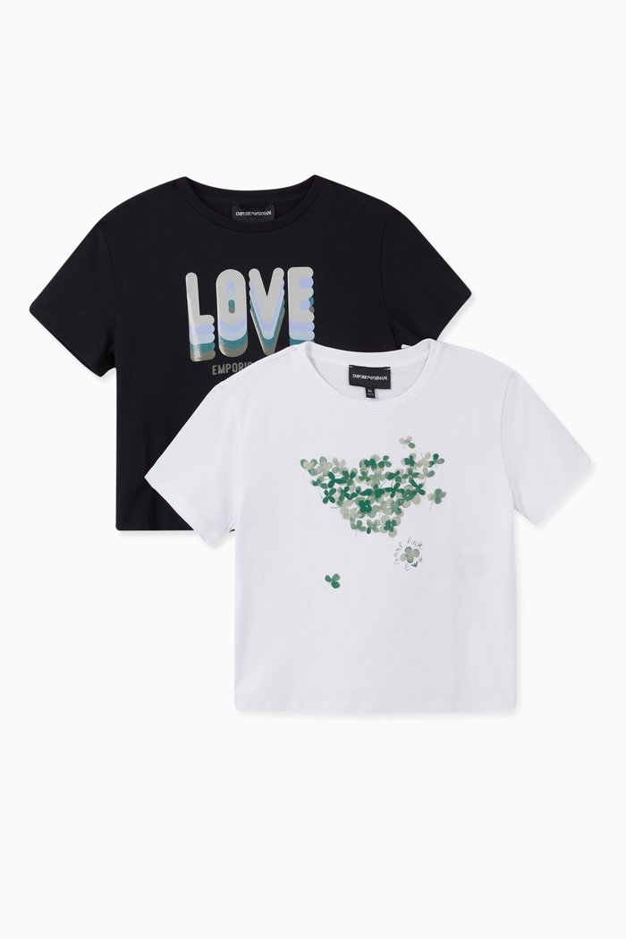 

EA Love Clover T-Shirt, Set of 2, Blue
