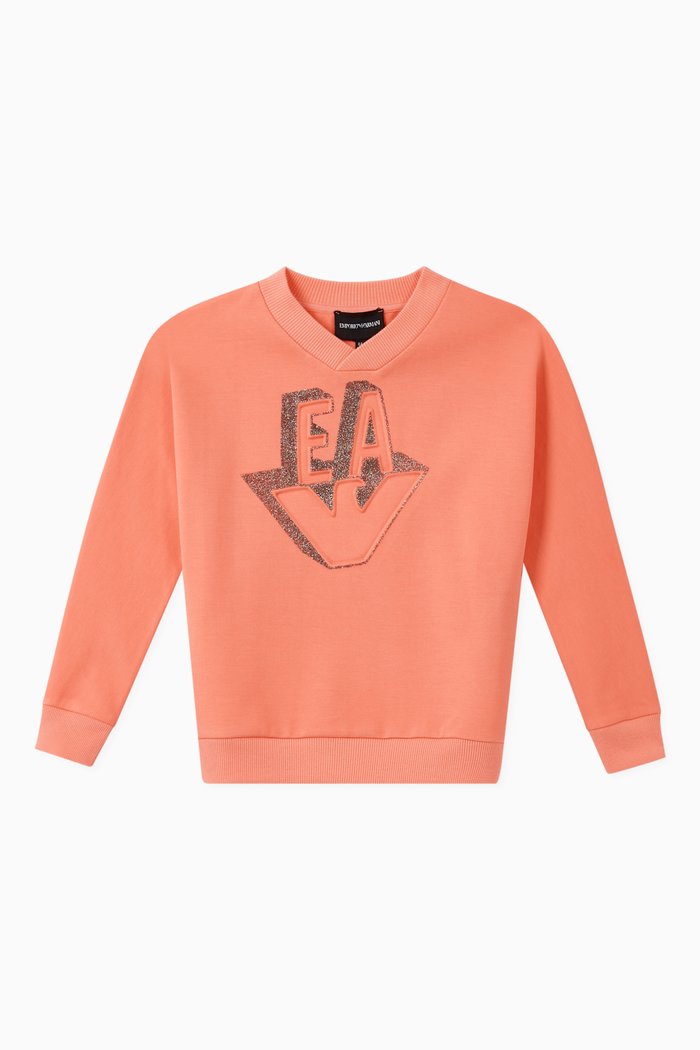 

Glitter EA Eagle Jersey Sweatshirt, Pink