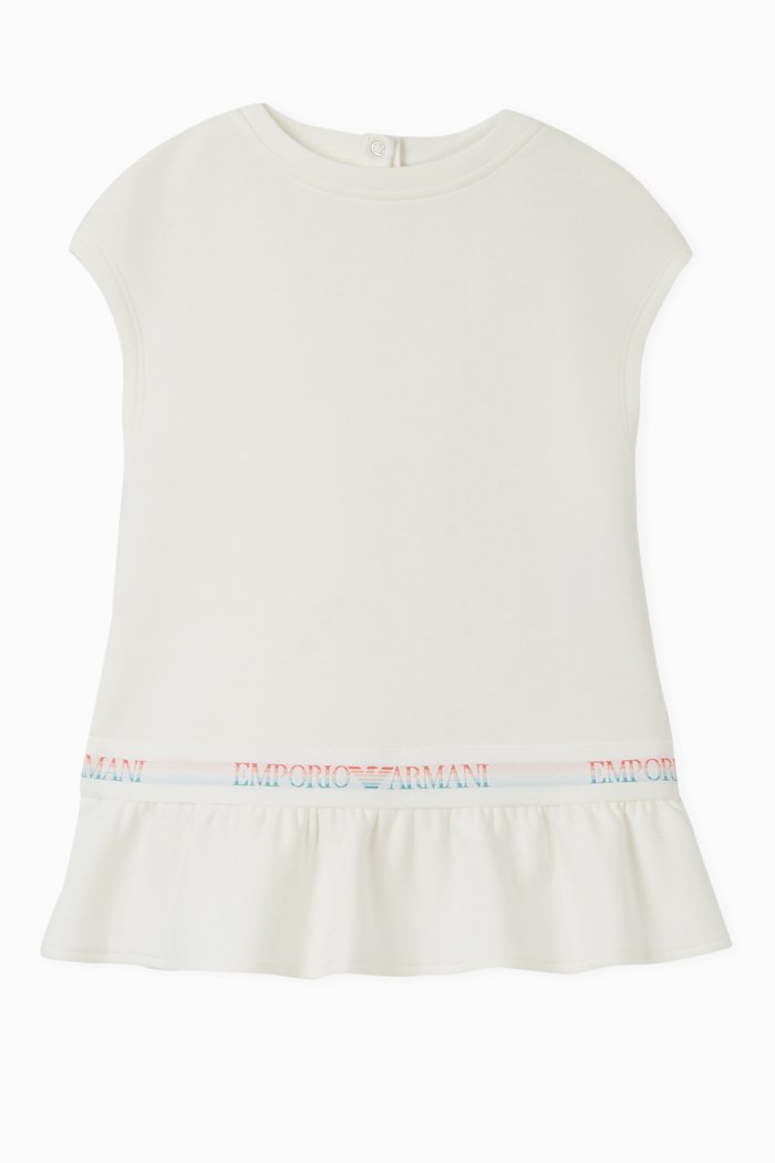 

EA Rainbow Tape Jersey Dress, White