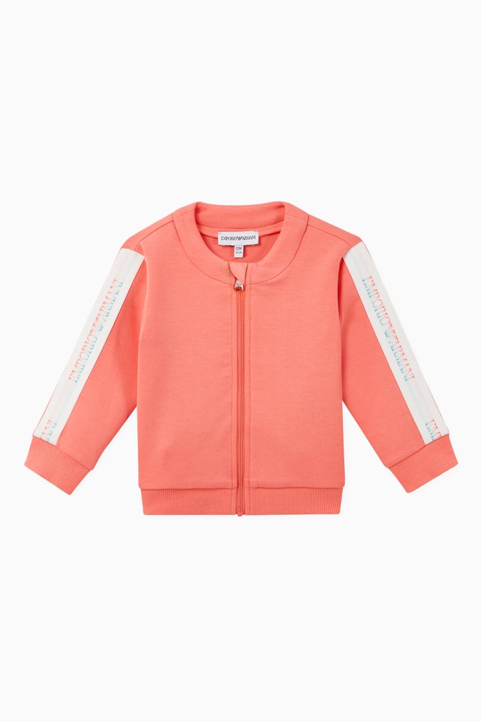 

EA Rainbow Tape Jersey Sweatshirt, Pink