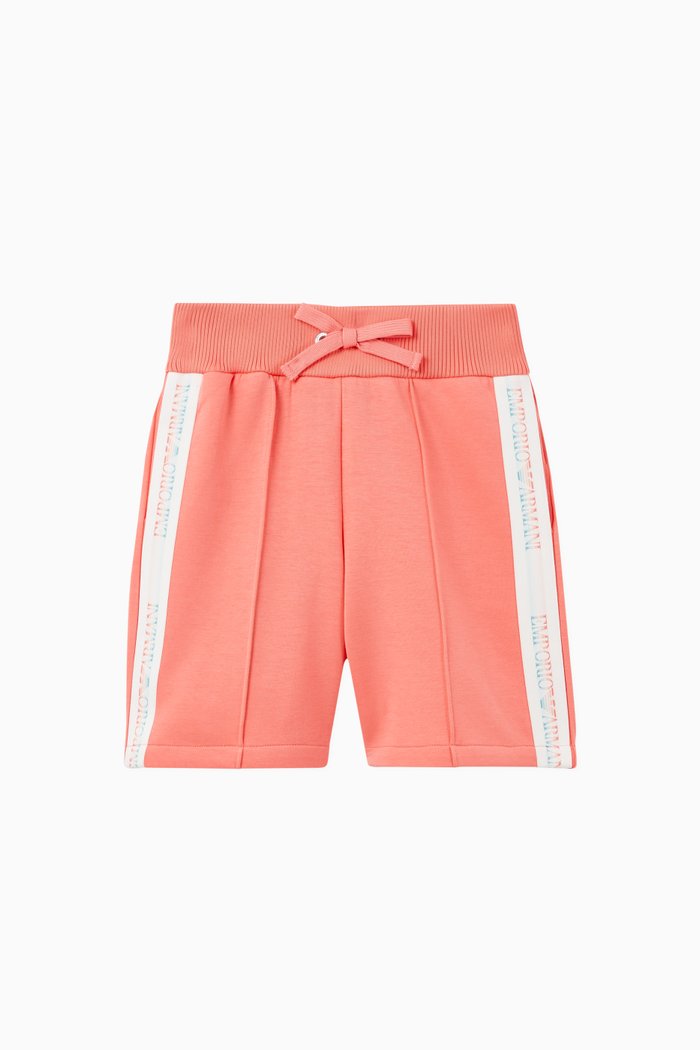 

EA Rainbow Tape Jersey Shorts, Pink