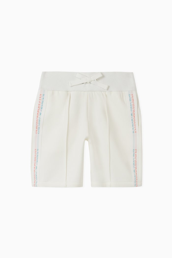 

EA Rainbow Tape Jersey Shorts, White