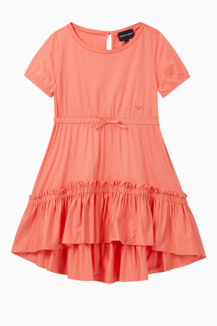 

Ruffle Hem Jersey Dress, Pink