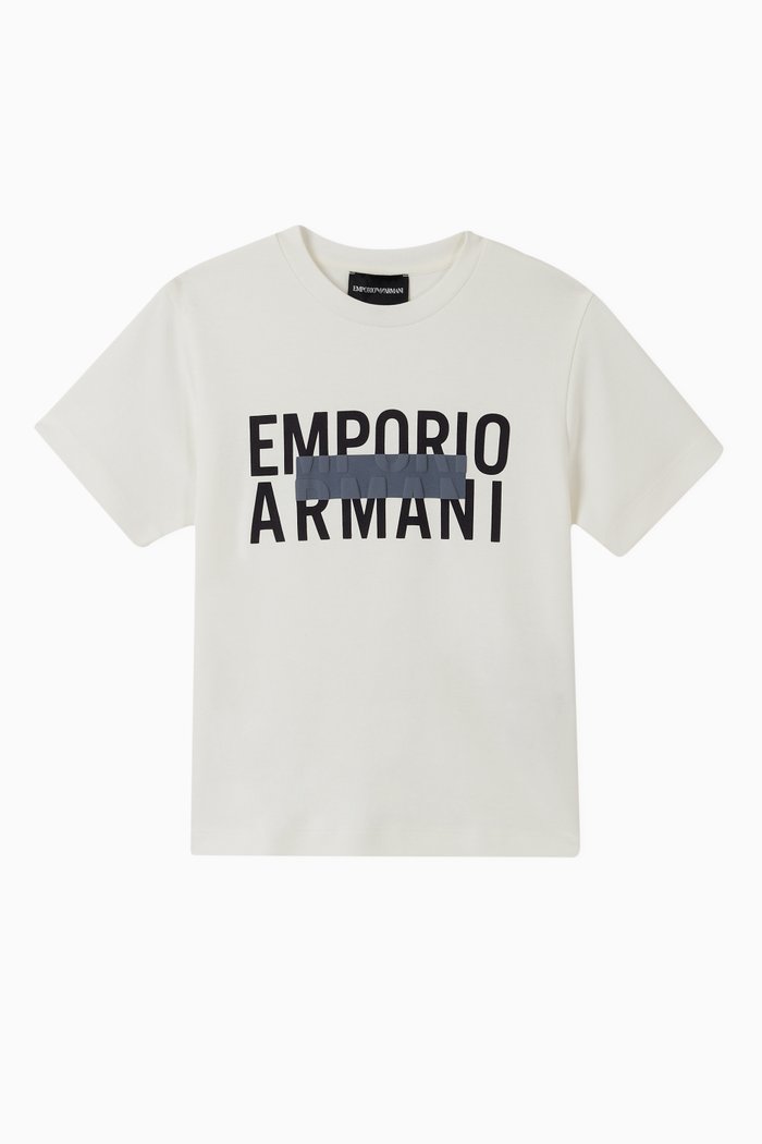 

EA Macro Text Jersey T-Shirt, White