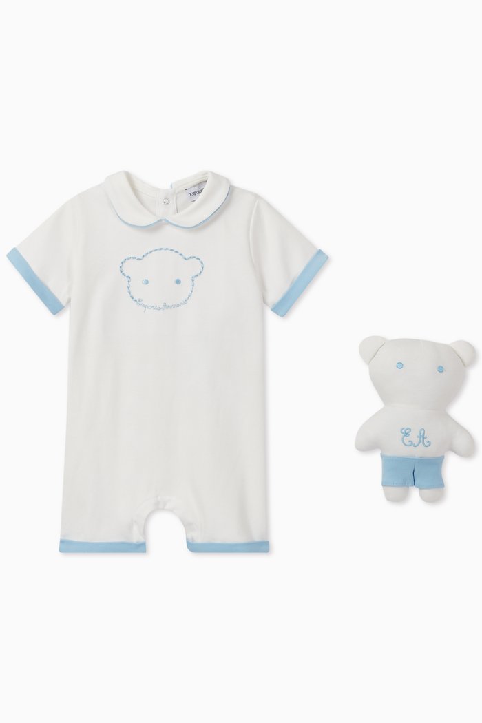 EA Manga Bear Romper & Toy set, Blue