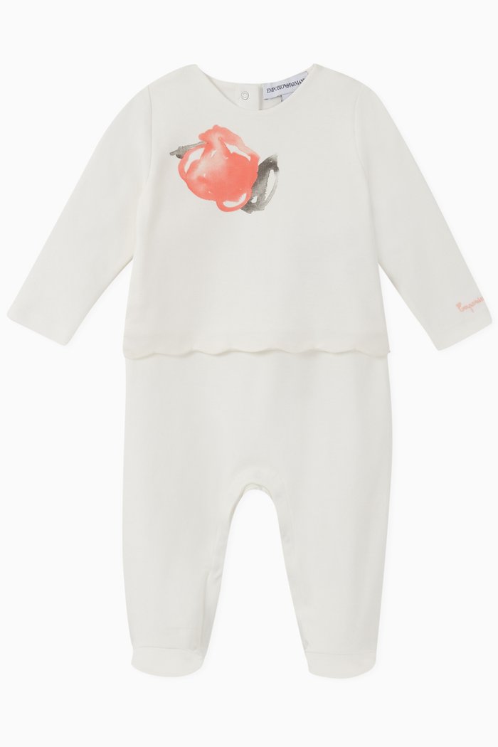 

EA Macro Rose Jersey Jumpsuit, White