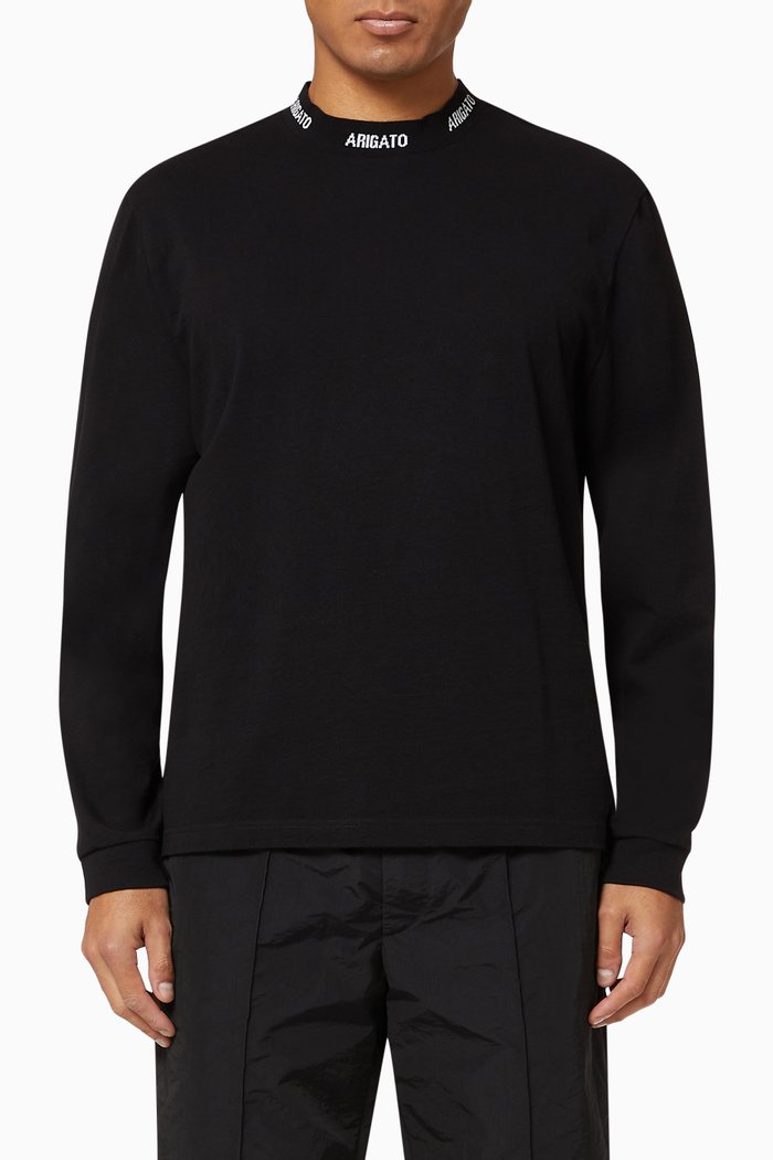 

Feature T-shirt in Organic Cotton, Black