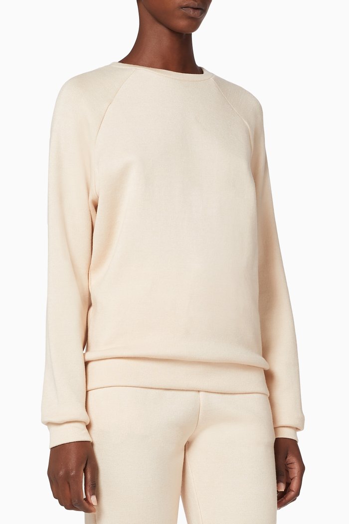 

Raglan-Sleeve Sweatshirt, Neutral