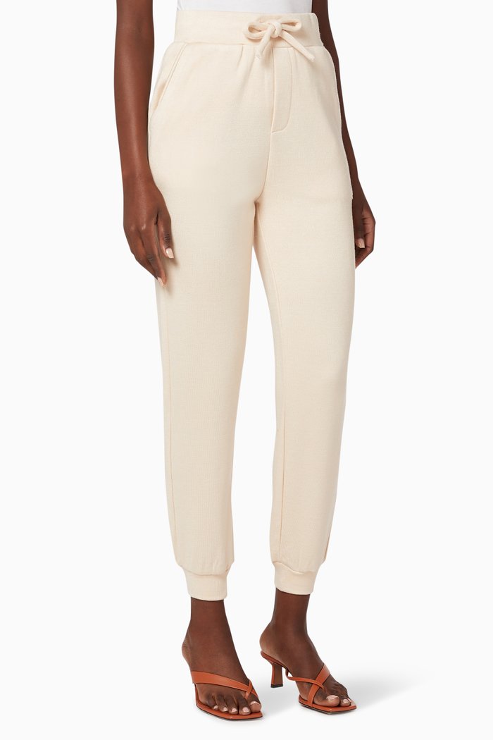 

Ribbed Knit Joggers, Neutral