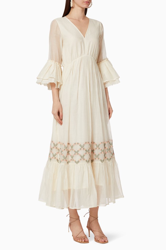 

Charlotte Silk Dress, Neutral