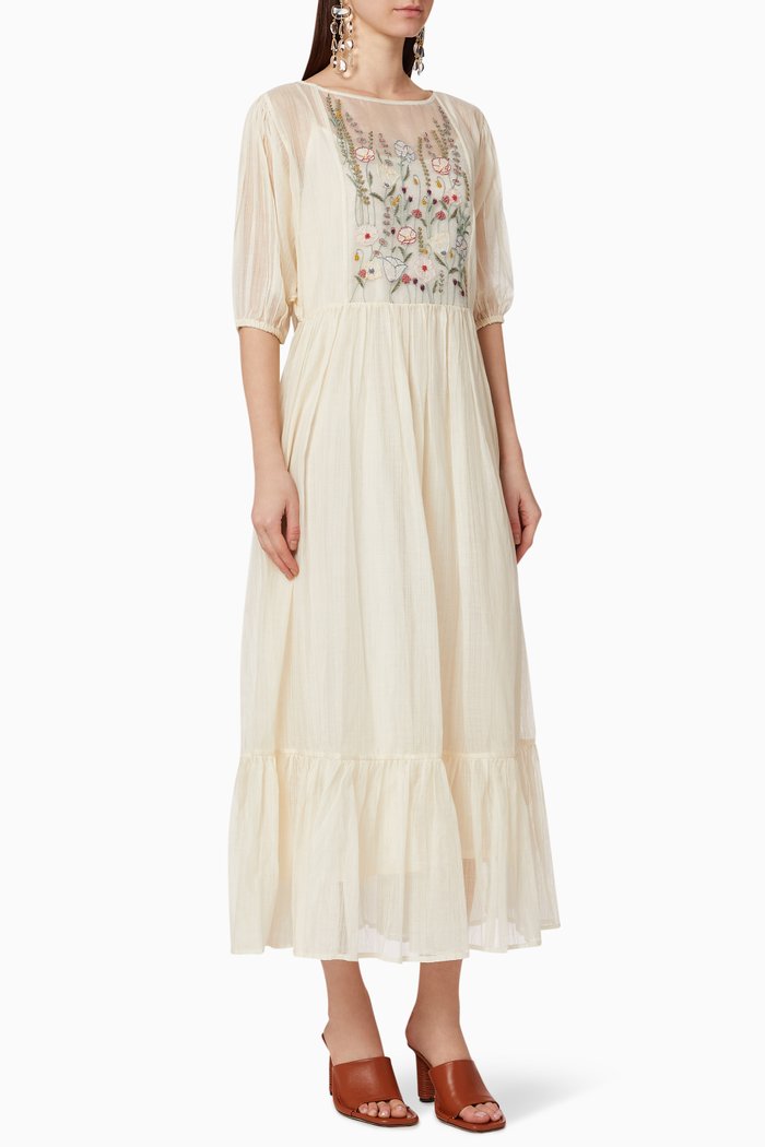 

Melanie Cotton Dress, Neutral
