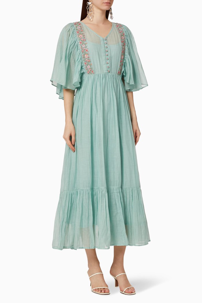 

Miranda Cotton Dress, Blue