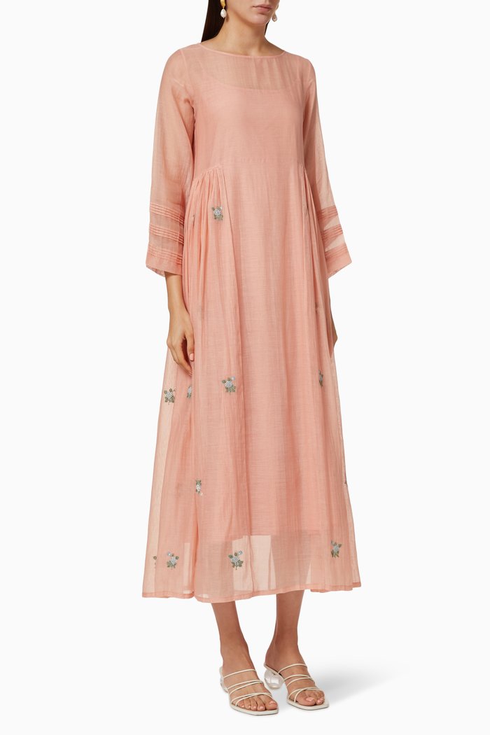 

Rosie Cotton Dress, Orange