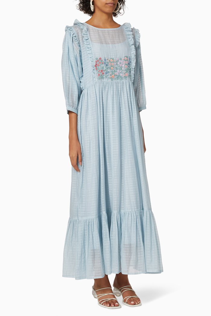 

Vienna Silk Dress, Blue