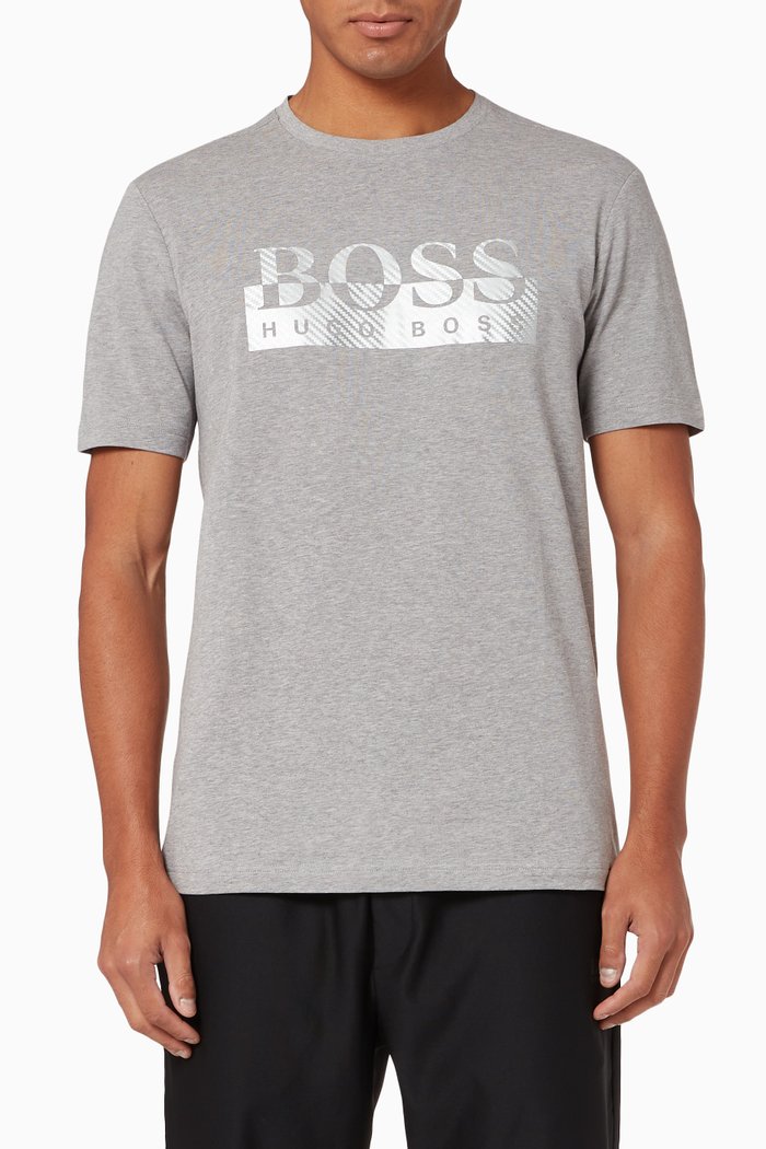 

Tee 4 Foil Logo Jersey T-Shirt, Grey