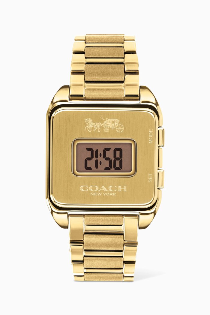 

Darcy Digital Watch, 30 x 37mm, Gold