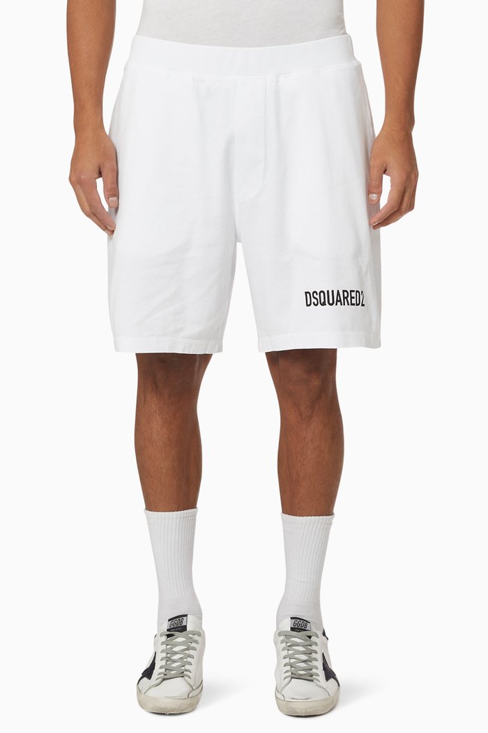 

Relaxed Cotton Dan Shorts, White