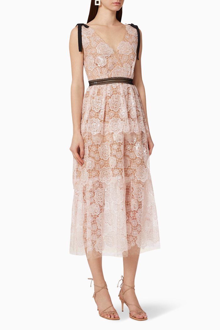 

Starlet Rose Lace Dress, Pink