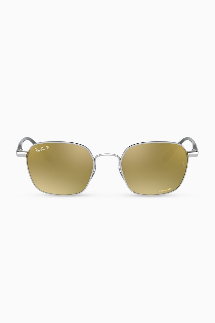 

Chromance Polarized Mirror Sunglasses in Titanium, Black