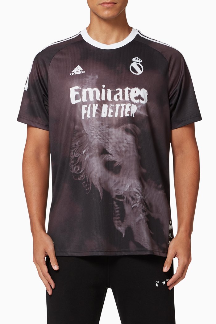 

x Real Madrid Human Race Jersey T-Shirt, Black