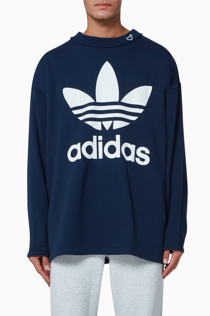 

Human Made Logo Cotton Jersey Sweatshirt, Blue