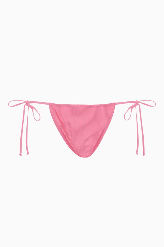 

Tia Ribbed Bikini Bottom, Purple