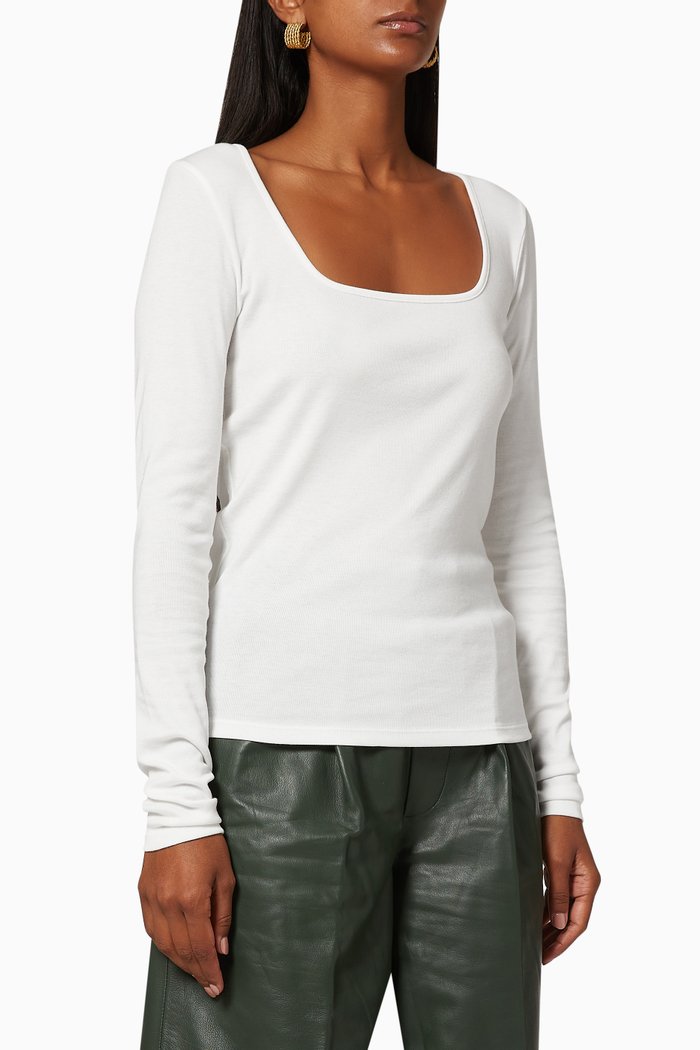Long Sleeve Jersey Top, Neutral
