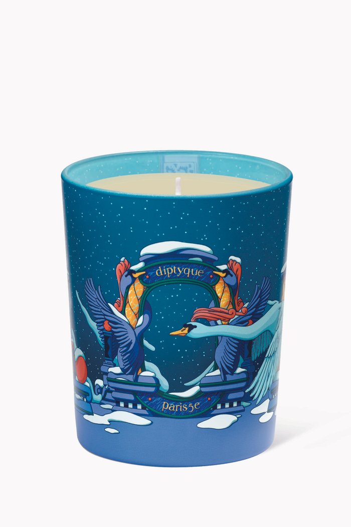 Amber Feather Scented Candle, 70g, Multicolour
