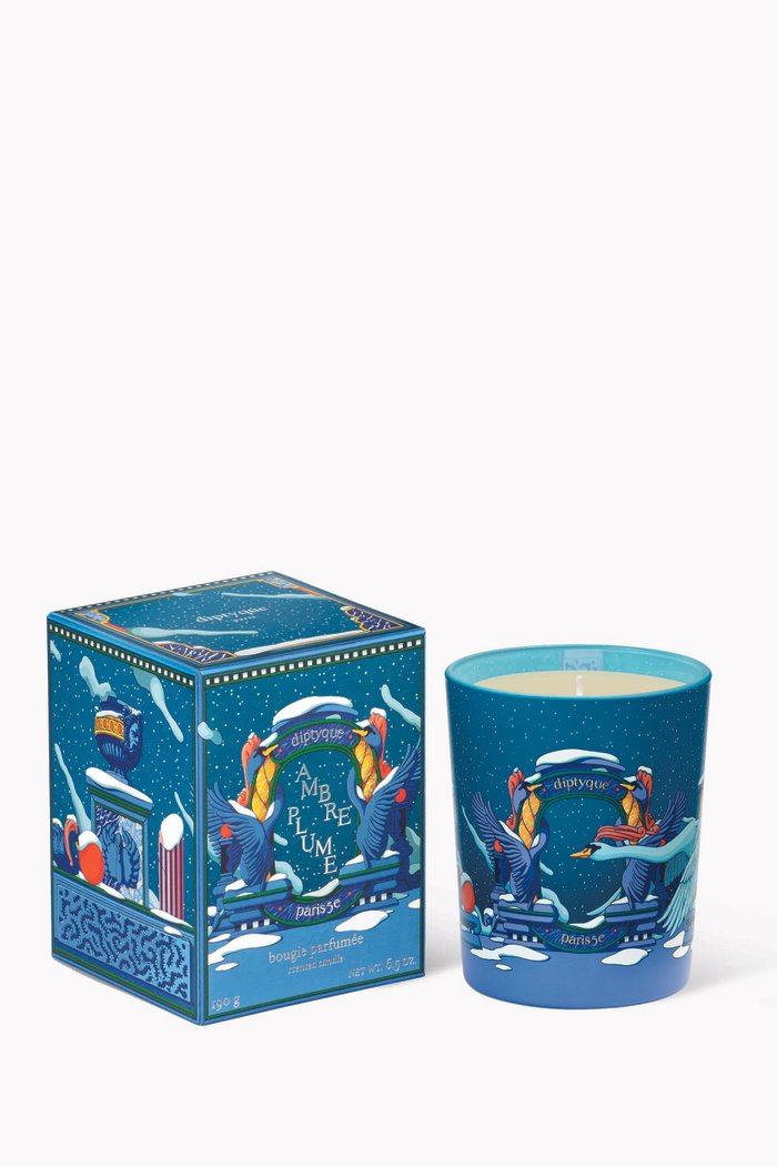 

Amber Feather Scented Candle, 190g, Multicolour