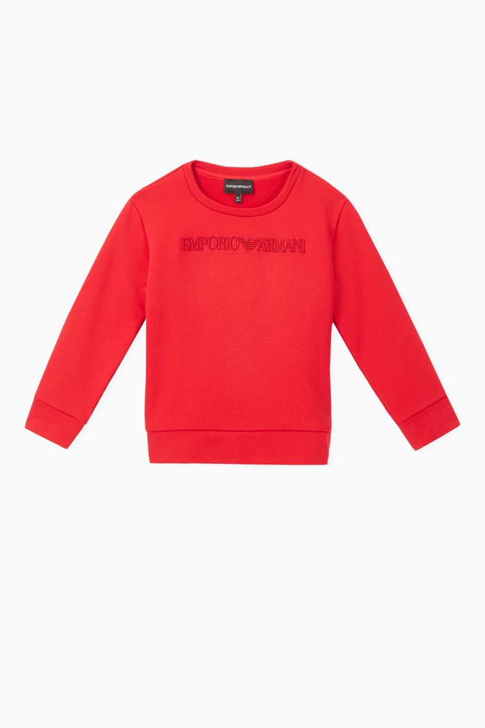 

EA Text Jersey Sweatshirt, Red