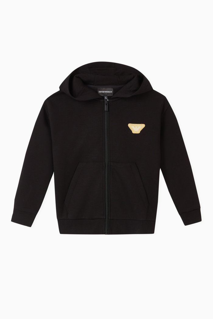 

EA Emoji Hooded Jersey Sweatshirt, Black