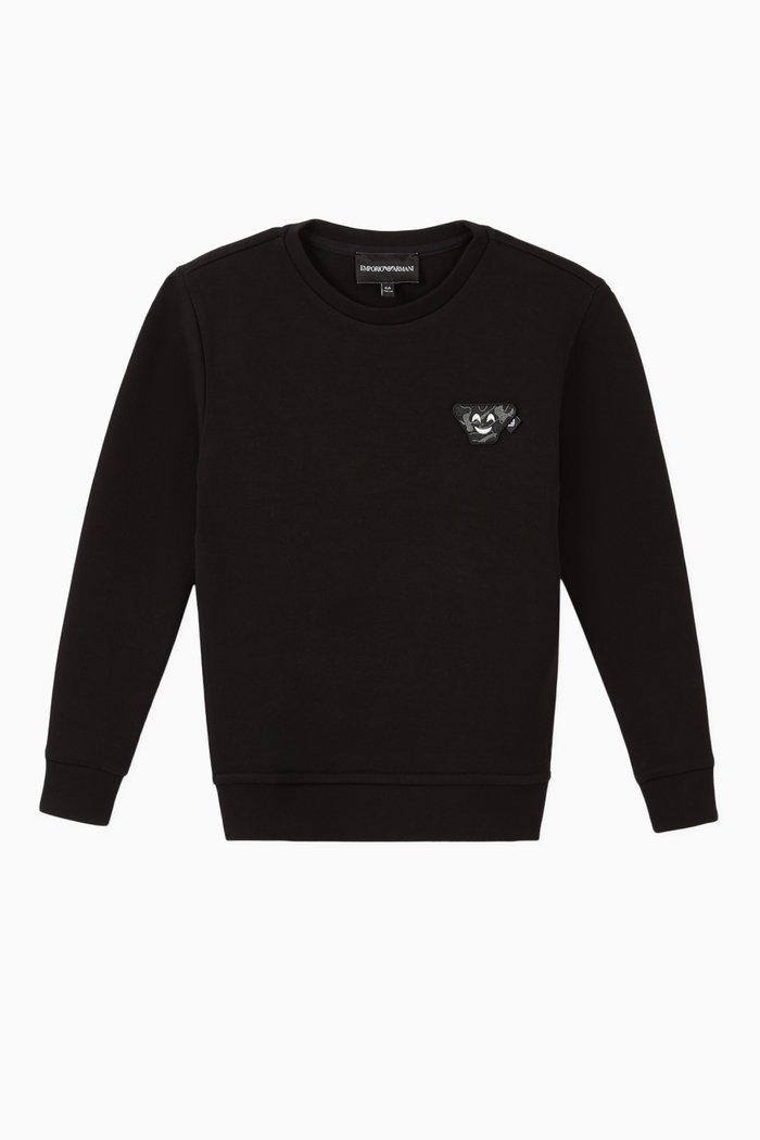 

EA Emoji Patch Jersey Sweatshirt, Black
