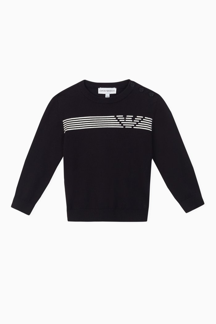 

EA Eagle Knit Sweater, Blue