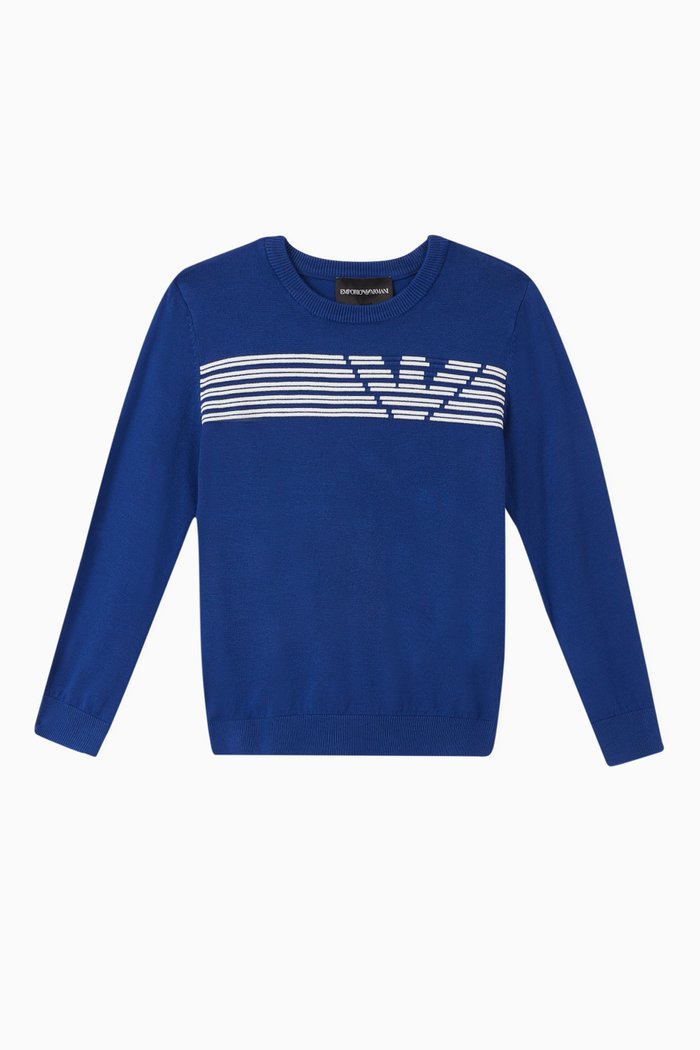 

EA Eagle Knit Sweater, Blue