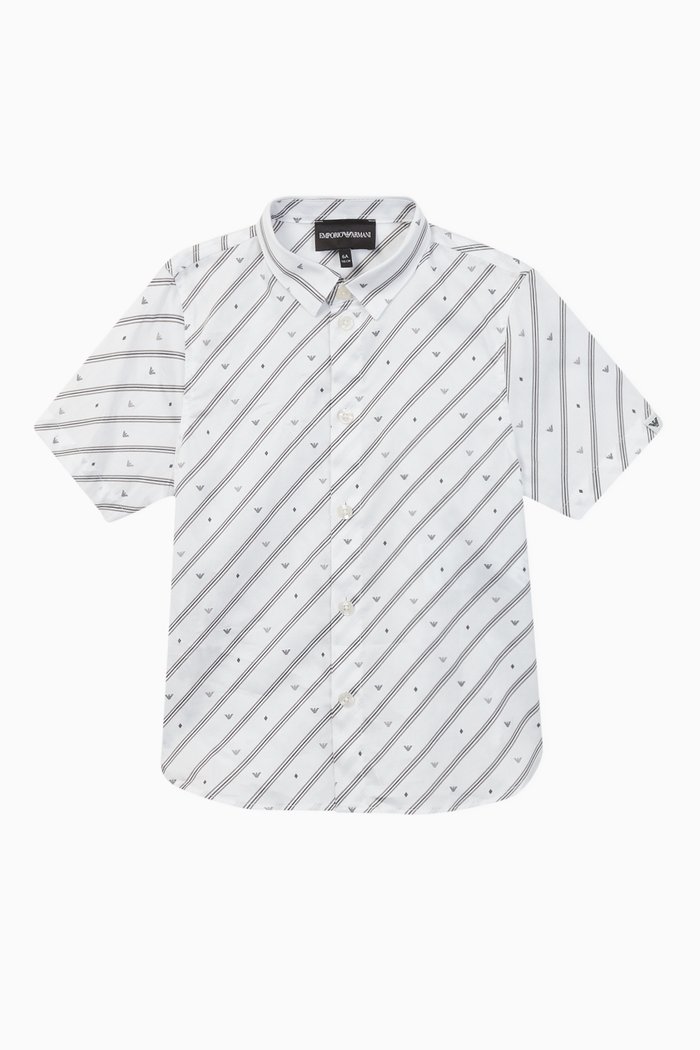 

EA Crossword Cotton Shirt, White